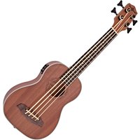 Deluxe Electro Ukulele Bass by Gear4music Sapele