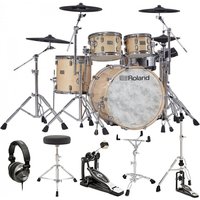 Roland VAD-706 Electronic Drum Kit Gloss Natural with Accessory Pack