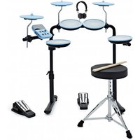 VISIONDRUM Electronic Drum Kit with Stool and Headphones Blue