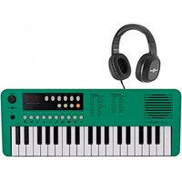 VISIONKEY-1 37 Key Portable Mini Keyboard with Headphones Green