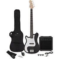 VISIONSTRING Left Handed Bass Guitar Pack Black