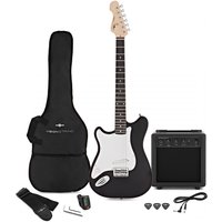 VISIONSTRING Left Handed Electric Guitar Pack Black