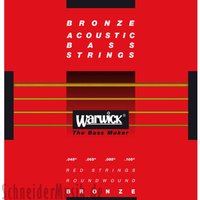 Warwick Red Bronze Acoustic Bass Strings 4 Medium Scale Strings