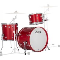 Ludwig Neusonic 22 Fab 3pc Shell Pack Satin Diablo Red