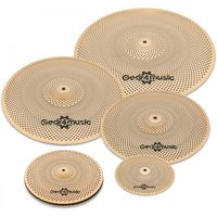 5pc Low Volume Cymbal Pack Gold by Gear4music