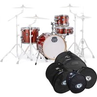 Mapex Mars Birch 18 4pc Bop Shell Pack w/Bag Set Blood Orange Spk.