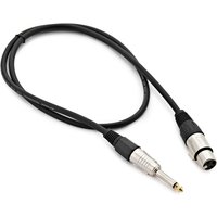 XLR (F) - Jack Microphone Cable 1m