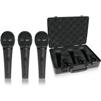 Behringer XM1800S Ultravoice Dynamic Microphone 3 Pack