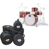 Mapex Mars Birch 22 5pc Crossover Shell Pack w/Bags Blood Orange