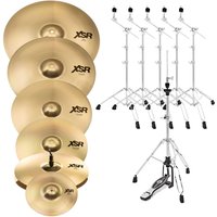 Sabian XSR 6 Piece Super Cymbal Box Set with Stands