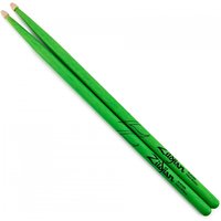 Zildjian 5A Acorn Tip Neon Green Drumsticks