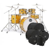 Read more about the article Mapex Mars Birch 22 5pc Rock Fusion Shell Pack w/Bags Sunflower