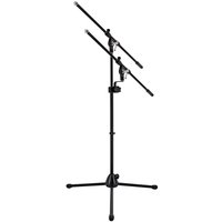Boom Mic Stand with Adjustable Extension Arm by Gear4music