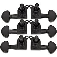 Guitarworks Tuning Machines 3-A-Side Kidney Keys Black