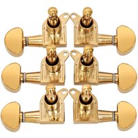 Guitarworks Tuning Machines 3-A-Side Kidney Keys Gold