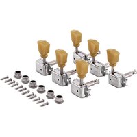 Guitarworks Tuning Machines 3-A-Side Vintage Tulip Keys Chrome