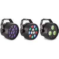 Sol Mini Party Lights Pack - RGBW with RGBW Strobe and UV Pars