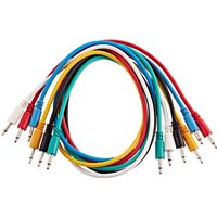 Mono Minijack Patch Cable 60cm 6 Pack by Gear4music