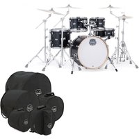 Mapex Mars Maple 20 5pc Fusion Shell Pack w/Bags Matte Black