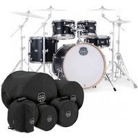 Mapex Mars Maple 22 5pc Rock Fusion Shell Pack w/Bags Matte Black