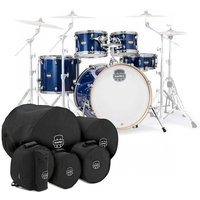 Mapex Mars Maple 22 5pc Rock Fusion Shell Pack w/Bags Blue