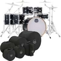 Mapex Mars Maple 22 6pc Studioease Shell Pack w/Bags Matte Black