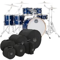 Mapex Mars Maple 22 6pc Studioease Shell Pack w/Bags Midnight Blue