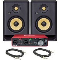 Focusrite Scarlett 2i2 (3rd Gen) with KRK RP5 G4 Pair