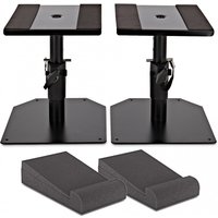 Desktop Speaker Stands plus AcouFoam Isolation Pads by Gear4music