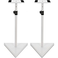 Studio Monitor Speaker Stands White Pair