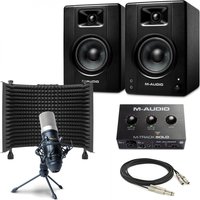 Read more about the article M-Audio M-Track Solo Production Bundle with M-Audio BX4 Monitors