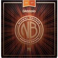 DAddario Nickel Bronze Acoustic Guitar Strings Extra Light 10-47