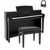 Yamaha CLP 735 Digital Piano Package Polished Ebony