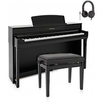 Yamaha CLP 745 Digital Piano Package Polished Ebony