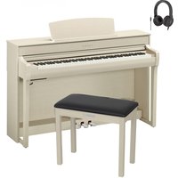 Yamaha CLP 745 Digital Piano Package White Ash