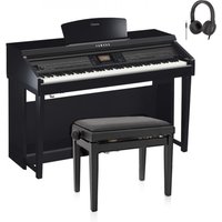 Yamaha CVP 701 Clavinova Digital Piano Package Polished Ebony