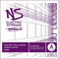 DAddario NS Electric Viola A String Long Scale Medium 
