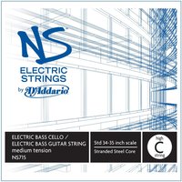 Read more about the article DAddario NS Electric Bass Guitar/Cello High C String 4/4 Size Med.
