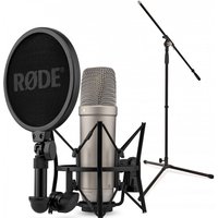 Rode NT1 Gen 5 Vocal Recording Pack with Mic Stand Silver