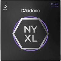 DAddario NYXL Electric Guitar Strings Medium 11 - 49 3 Pack