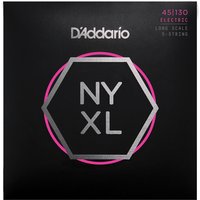 Daddario NYXL45130 Bass Gtr 5 String Set Light Long Scale 45-130