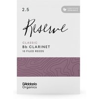 DAddario Organic Reserve Classic Bb Clarinet Reeds 2.5 (10 Pack)