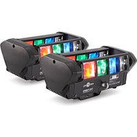 Orbit Moving Head Multi Beam Lights Twin Pack