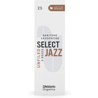 DAddario Organic Select Jazz Unfiled Baritone Sax Reeds 2S (5 Pack)
