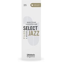 DAddario Organic Select Jazz Filed Baritone Sax Reeds 2S (5 Pack)