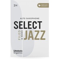 DAddario Organic Select Jazz Filed Alto Sax Reeds 2H (10 Pack)