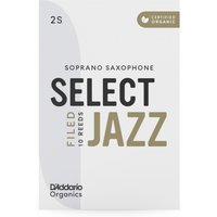 DAddario Organic Select Jazz Filed Soprano Sax Reeds 2S (10 Pack)