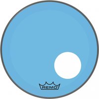 Remo Powerstroke 3 Colortone Blue 24 Ported Bass Drum Head
