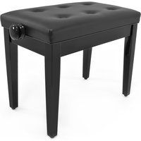 Deluxe Piano Stool by Gear4music Gloss Black - Nearly New