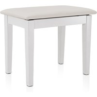 Piano Stool with Storage by Gear4music White